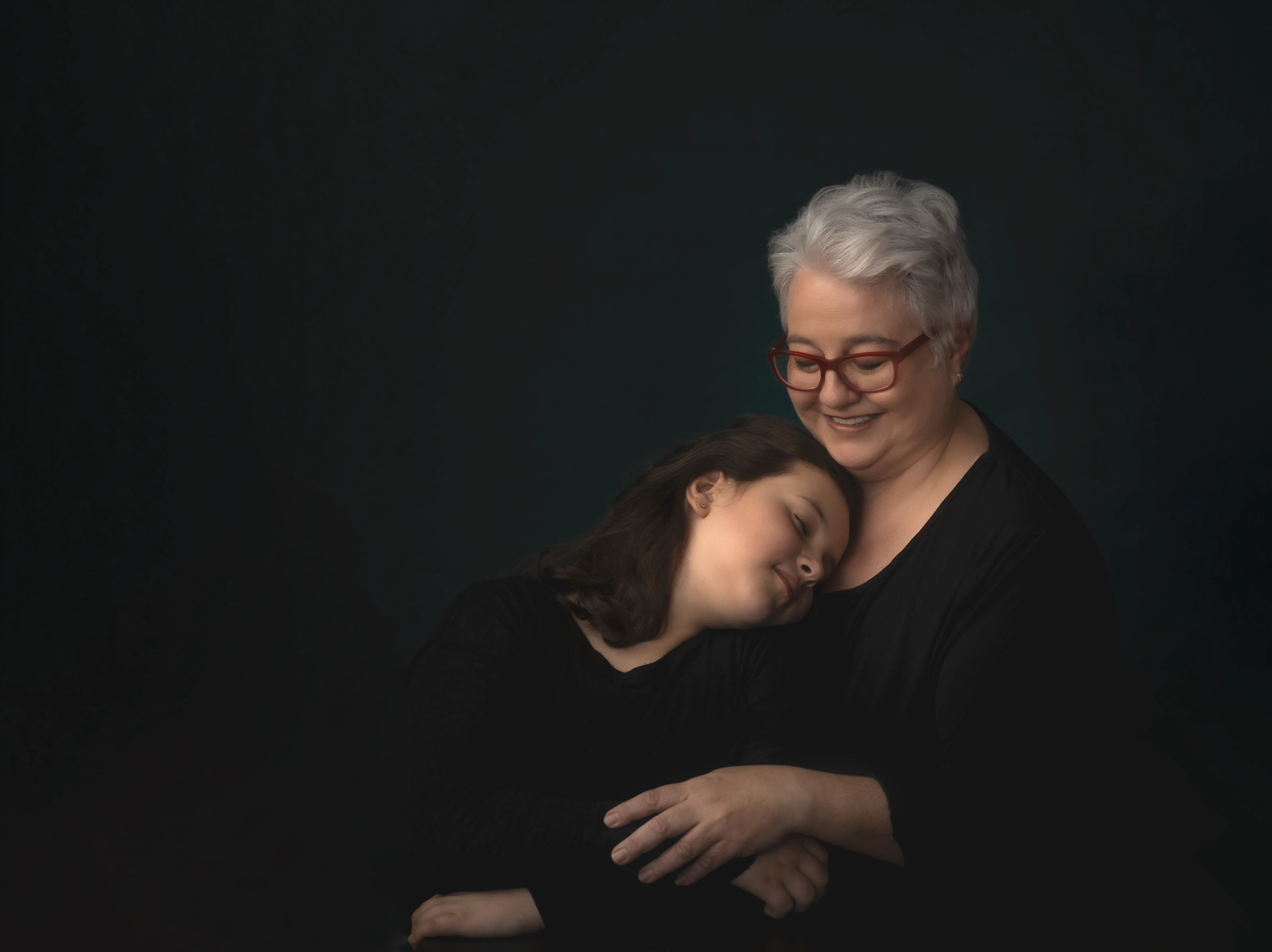 mom and daughter portrait